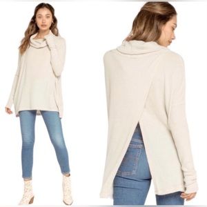 NWT, Free People Juicy Long Sleeve Waffle Knit Thermal Top/Sweater, xsmall